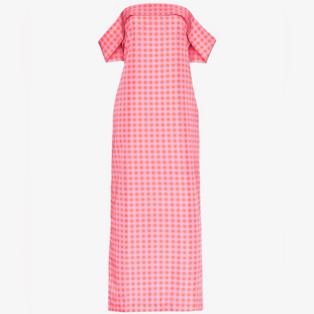 Bernadette Julia Gown in Pink Gingham - Picture 3 of 3